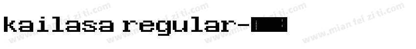 kailasa regular字体转换